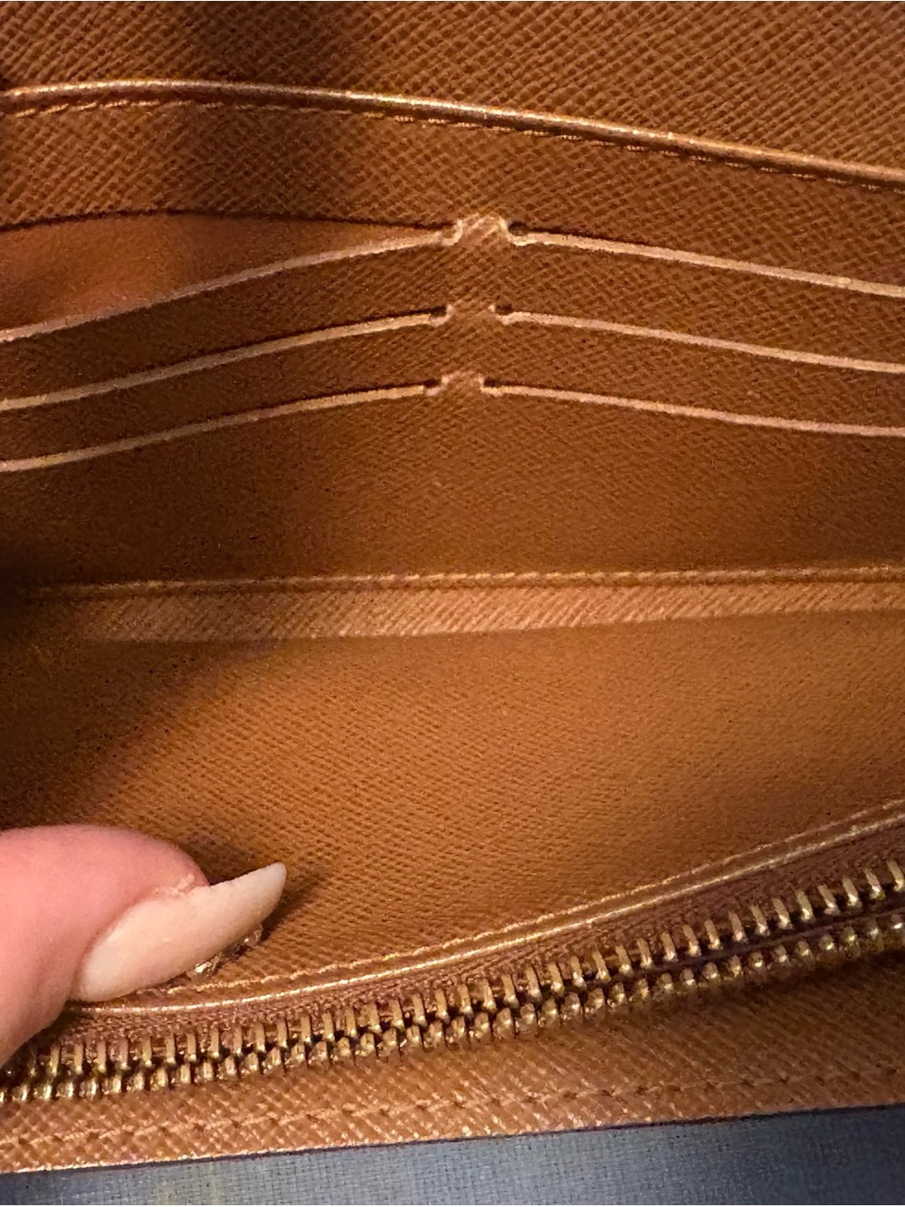 Louis Vuitton Brown & Gold Monogram Trifold Wallet - Picture 12 of 16